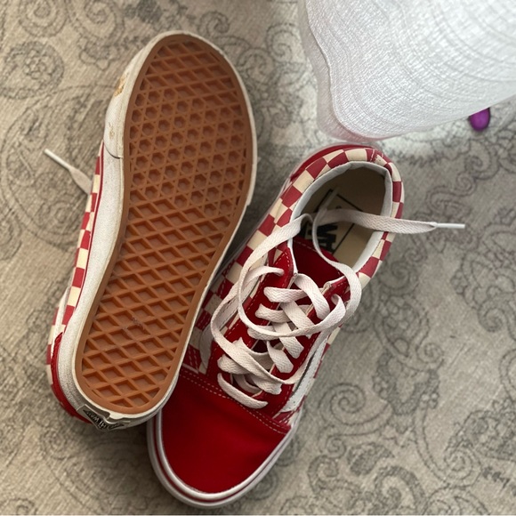 Red and white Vans - Picture 2 of 4